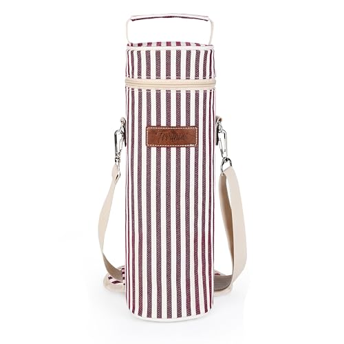 Kato Tirrinia - Sacchetti refrigeranti per vino, isolati e imbottiti, per viaggi, ristoranti BYOB, degustazione di vino, feste, ottimo regalo per gli amanti del vino