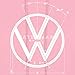 Spreadshirt Volkswagen Logo Construction Graphic Women's Hoodie, M, classic pink
