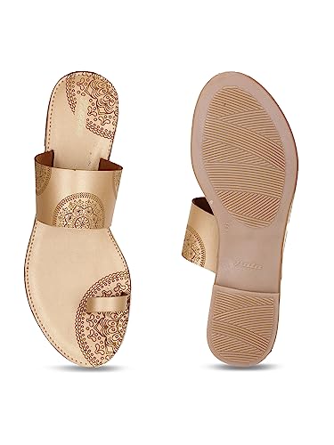Image of Bata Women Casual Slipper - Gold