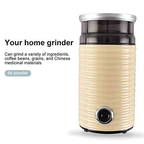 SXLCKJ Kaffeemühle Elektrische Kaffeemühle Edelstahlklinge Kaffeebohnenmühle Getreidemühle Geschenk (Zerkleinerer… – Bild 6