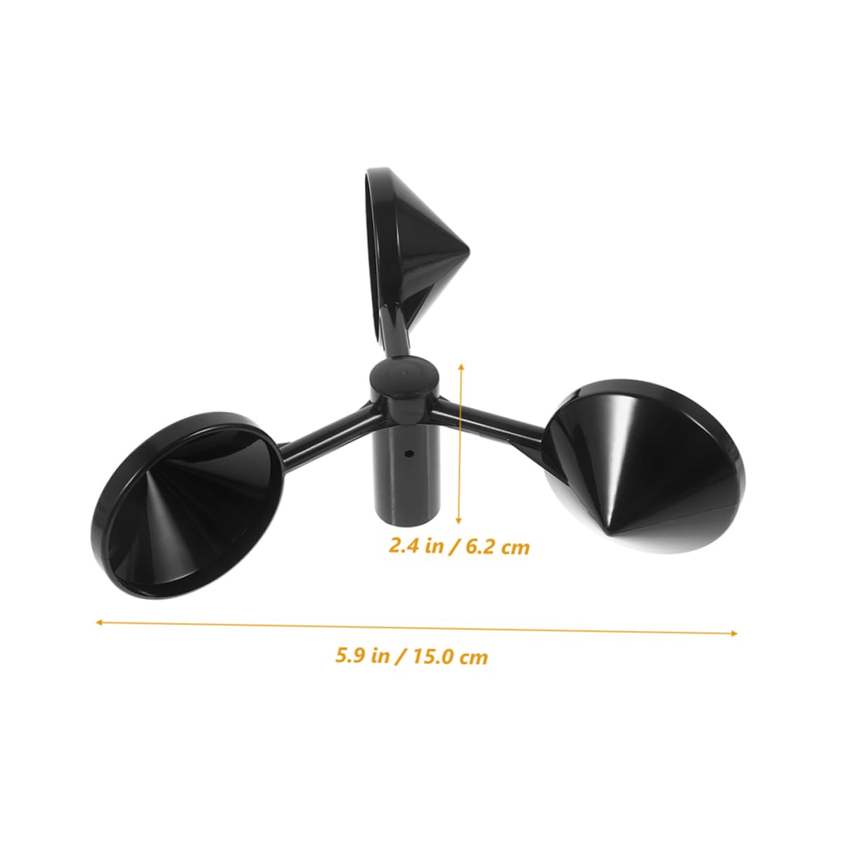 FUNOMOCYA Sturdy Abs Material Wind Speed Sensor Anemometer Housing Cup Anemometer Sensor Wind Gauge