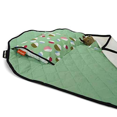 Image of Urban Infant Tot Cot Kids Nap Mat - Toddler Preschool Daycare Bedding Cover with Blanket and Pillow - Pistachio