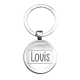 Porte-clés en verre - Louis, silverl
