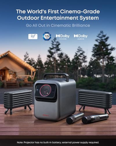 Image of NEBULA X1 Bundle Triple Laser 4K Projector, 3,500 ANSI Lumens, 56,000:1 Contrast, 200W 4.1.2 Surround Sound, Wi-Fi Speaker, 0.9-1.5 Optical Zoom, Smart AI, Dolby Vision, 300 inch Screen, Micro Gimbal, GTV