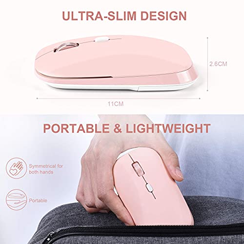 Wireless-Mouse-PINKCAT-24G-Slim-Silent-Cordless-Mouse-with-USB-Receiver-3-Adjustable-DPI-Portable-Optical-Wireless-Computer-Mice-for-Laptop-PC-Notebook-Computer-Deskbtop-MacBook-Pink