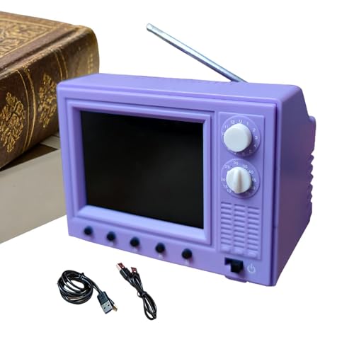 Télévision miniature 720p et mini TV rétro pour bureau - 8