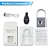 KENRONE Fingerprint Padlock with Emergency Key, IP66 Waterproof and Rustproof, Outdoor Indoor Universal Smart Lock for Warehouses, Gym, Schools, Homes, Office Cabinets(Sliver-Plus)