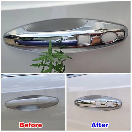 Modification Haval Jolion 2022 cache poignée rayée décor chrome - 5