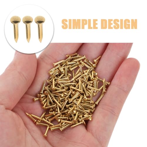 Clavos de cabeza redonda de cobre 100 pcs para colgar fotos miniatura 4