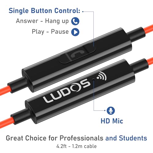 Image of LUDOS Clamor USB C Headphones for iPhone 17 16 15 Pro Max Plus Air iPad Pro, 5 Years Warranty, USB-C Earbuds for Samsung Galaxy S26 S25 S24 S23 Ultra S22 S21 FE S20 A55 A54 A53, USB Type C Earphones