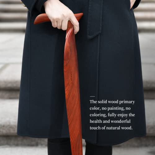 Ispuoocti Wooden Walking Cane For Men And Women -Natural Solid Wood, 3 Rubber Tips, Heavy Duty, With Travel Bag- Wooden Walking Stick, Ergonomic Canes For Seniors Unisex Walking Canes #TOP3