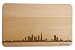 Produktbild SNEG Brotzeitbrett San Francisco Skyline | Frühstücksbrettchen aus Buche | Holz Schneidbrett | Geschenk mit Gravur | Frühstücksbrett | Kalifornien (Brett L (26x16x1,5cm), 1. ohne persönlicher Gravur)