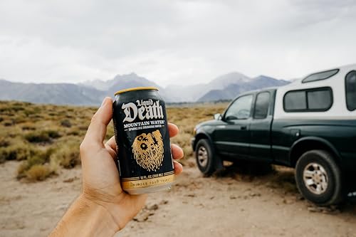 Image of Liquid Death, Sparkling Mountain Water, 18-Pack (12oz Cans), Real Mountain Source, 100% American Made