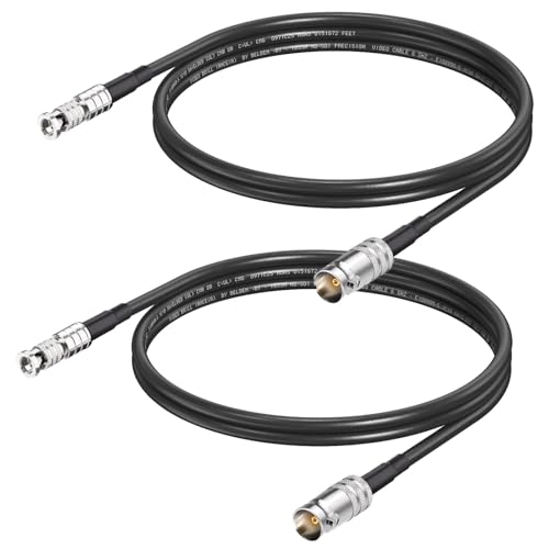 Câble BNC vers HDBNC 12G-SDI 75 Ohm Belden 1855A pour moniteur Blackmagic Video Assist