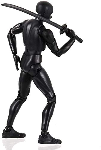 Axitwxit Action Figures Body-Kun Dx & Body-Chan Dx Pvc Figure Model Drawing For S H Figuarts With Box For Artists (Black, Male) #TOP2