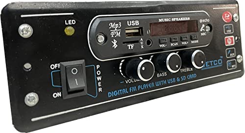 Image of Presents Presents New Double IC High Power Universal Fit Mp3 Car Stereo with Dual USB /Bluetooth /FM /AU /Remote & Built-in Equalizer with Bass & Treble Control
