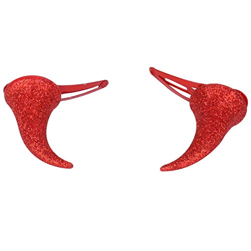 Tiara de cabelo Red Devil Horn para Halloween Red Devil Horns Headband para Halloween Devil Costume