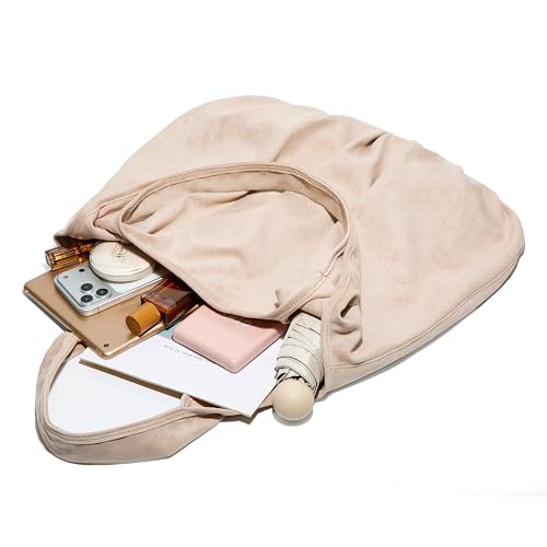 Bolso Hobo de gamuza grande para mujer miniatura 4
