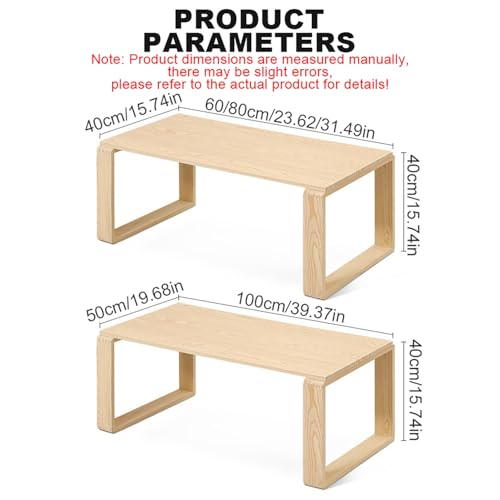 Table basse moderne en bois pour salon chaleureux et petits espaces - 4