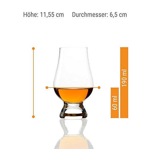 Foto von Stölzle Lausitz Whisky Glencairn Glas 190ml, 4er Set Whiskygläser, spülmaschinentauglicher Tumbler, hochwertige Qualität