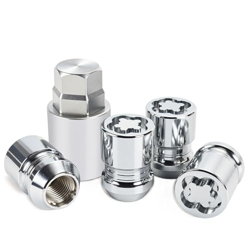 Wheel Locks | Wheel Locks Lug Nuts | M12 x 1.50 Locking Lug Nuts| Fit for Honda Civic Accord Toyota Tacoma Camry Corolla Acura Chrysler Hyundai Kia Lexus Mazda and more 13/16