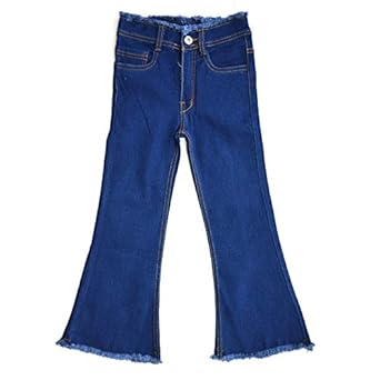 Toffee and Candy | Kidswear | Breathable and Stretchable | Contemporary Designer Dark Blue Jeans for Girls | Age Group - 2-16 Years