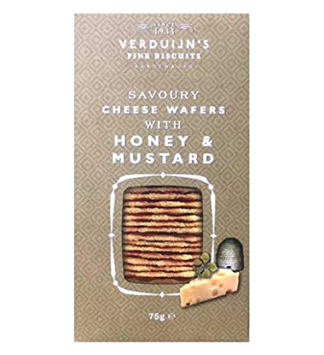 VERDUIJN'S - Wafers con formaggio, miele e senape 85 g - Confezione da: 12 pezzi