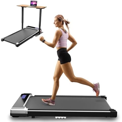 ACTFLAME Walking Pad with Incline, Portable Treadmill for Home, 2.5HP Compact Treadmill with LED Display for Walking and Running, 2 in 1 Walking Pad Incline with Remote Control 265LB Capacity Cover