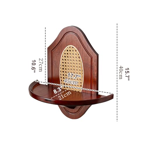 Étagère flottante étagère murale en bambou Moso pour rangement de chambre