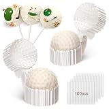 Yiyiring 2 Pcs Golf Ball Cake Pop Mold With 100 Pcs Sticks, Golf Balls Mold For Sports Ball Theme Cake Decoration, Candy, Cupcake Decorations, Baking Tools Accessories For Home Baking, Birthday Party