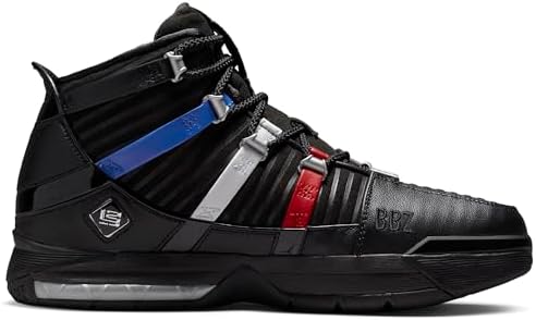 Nike Zoom masculino Lebron III QS preto/prata met lico (DO9354 001