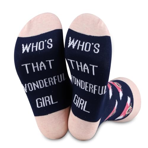 JXGZSO Funny Cartoon Tv Show Socks Whos That Wonderful Cartoon Princes Socks Animated Series Gift Princes