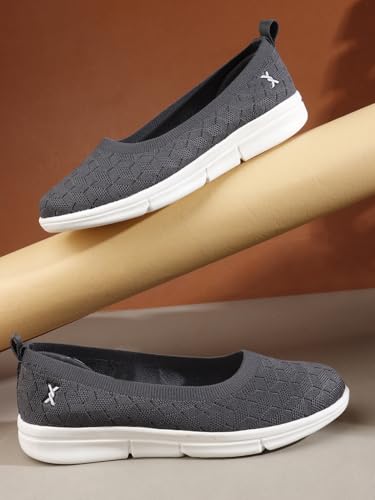 Image of Carlton London Women's Textured Knit Comfort Ballet Flats