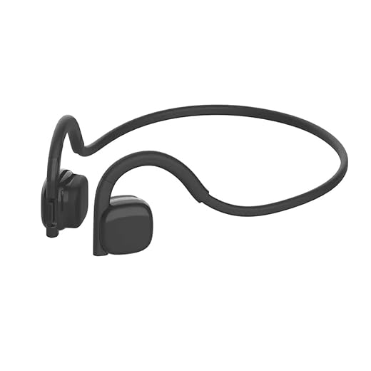 Fones de Ouvido Bluetooth por Condução Ossea à Prova d'Água com Microfone e Cancelamento de Ruído - Esportivos e Resistente PEI -P852- (Preto)