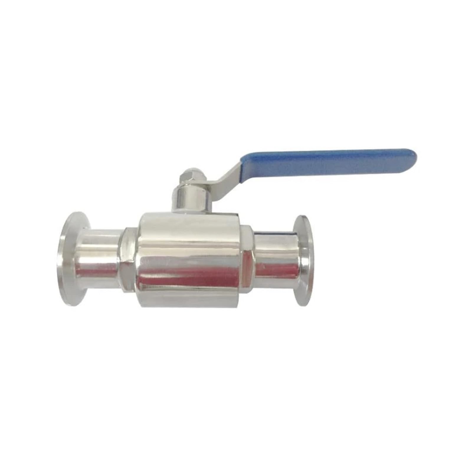 MXXDMOPD 304 Stainless Steel Straight Fast Loading Ball Tri Clamp 50.5mm/64mm Ferrule Flange Homebrew Beer(19mm x Ferrule 50.5)