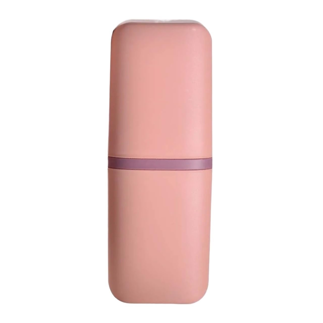 3pcs Tooth Cup Portable Toothbrush Holder Box Outdoor Travel Camping Storage Organizer Case Bathroom Accessories Toothpaste For Toothpaste(Pink)