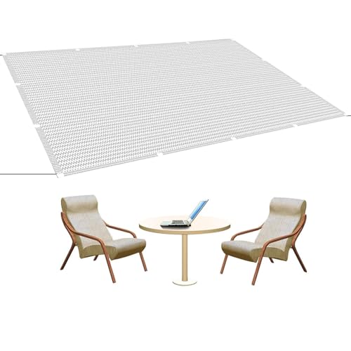 Malla sombreadora blanca 1x1.5 m con ojales toldo parasol lona protector solar para terraza exterior 2