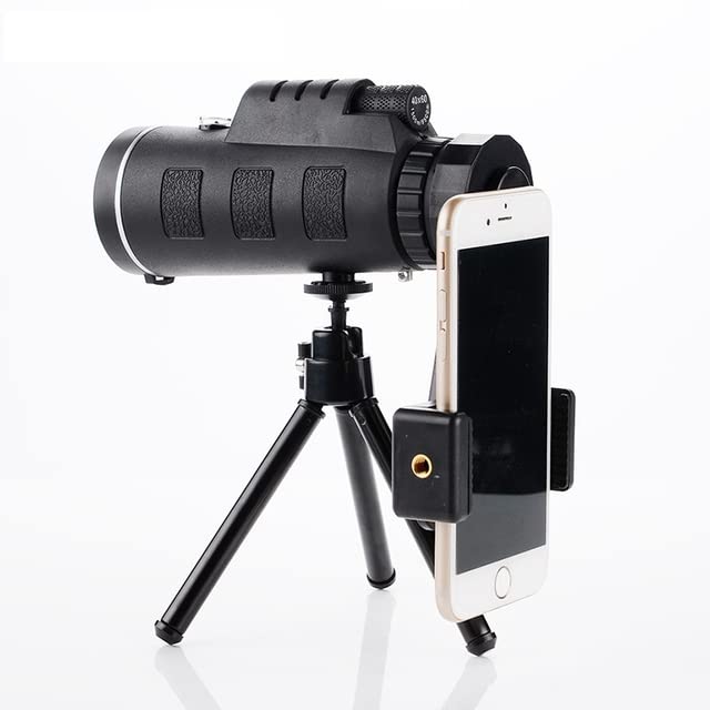AETOOL - 10 Times Zoom Optical Monocular 1500M/9500M Vision +1*Bracket+1*Mobile Phone Holder For Watching Games (with stand Frапсе)