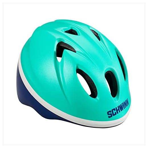 Schwinn Classic Infant Bike Helmet, Dial Fit Adjustment, Kids Age 0 - 3 Year Olds, Girls and Boys Suggested Fit 44 - 50 cm, Teal