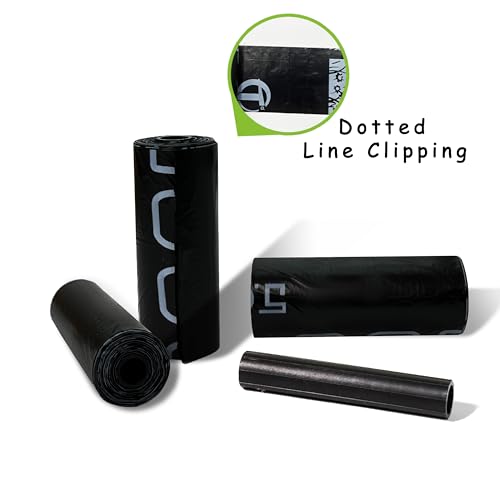 AiTodos® 600 Stück Hundekotbeutel, Schwarz, Geeignet zum Verlassen des Hauses, Kotbeutel für Hunde - 30 * 21,5 cm, Polyethylen-Material, Tragbar - Hunde Kotbeutel (40 Rollen, 15 pro Rolle)