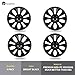 TangMiGe 4-Pack Universal Hubcaps Wheel Covers Replacement R17, Steel Wheel Rim Cover for Most Cars Trucks Sedans SUV, 17