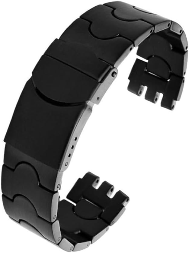 Solid Stainless Steel Watch Strap Set, Milanese Mesh & Ceramic Metal Bracelet, Compatible with 17mm 19mm Lug Watches