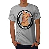 Wellcoda Je suis Aussi Occupé Élevage Un Pitbull Chien Amoureux T-Shirt pour Hommes Gris XL