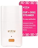 Pixie Menstruationstassen-Sterilisator – Platz 1 als bester Dampfsterilisator – tötet 99,9% der Keime mit Dampf – reinigt Menstruationsscheibe oder -tasse in 3 Minuten – automatische Abschaltfunktion