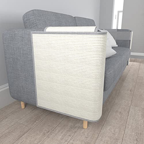 ENGEL WEMANG Housse de protection anti-rayures pour canapé en sisal - Pour chat - En sisal naturel - Pour chat - Pour éviter les rayures de meubles - Droite, (Sofaschutz) Cover