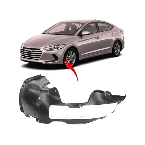FitParts Compatible With Hyundai Elantra 2017-2018 Front Left Driver Side Fender Liner. New, Plastic & Ready to Install. HY1248161 86811F3000