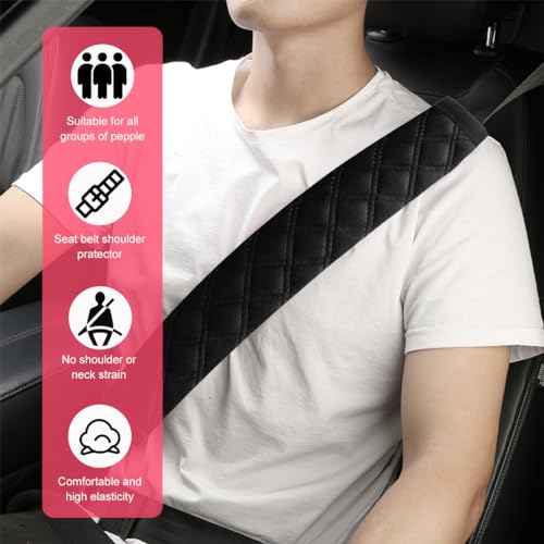 image for Yourkar Car Seat Belt Cover, Vehicle Seat Belt Pads Cover for A More C
