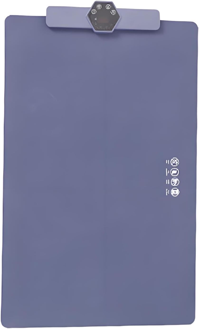 Electric Warming Tray with Portable Silicone Setting Temperature Control Board Table Heating Insulation Panel Roll Up Space Saving Design Sui, Dark Blue