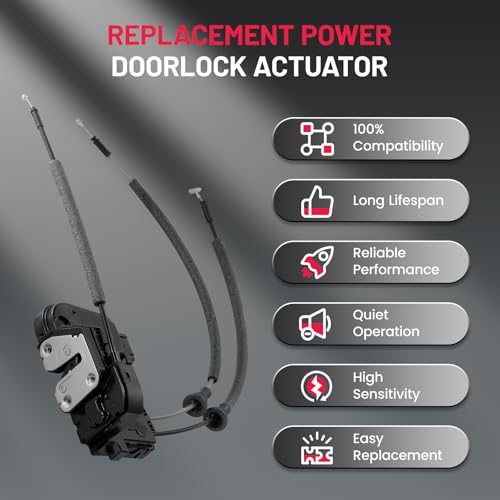 Image of SYERAL Power Door Lock Actuator Rear Right Driver Side Compatible with Hyundai Sonata 2011-2015 Replacement for 931509 814203S000 81420-3S000 81420 3S000 DLA1090