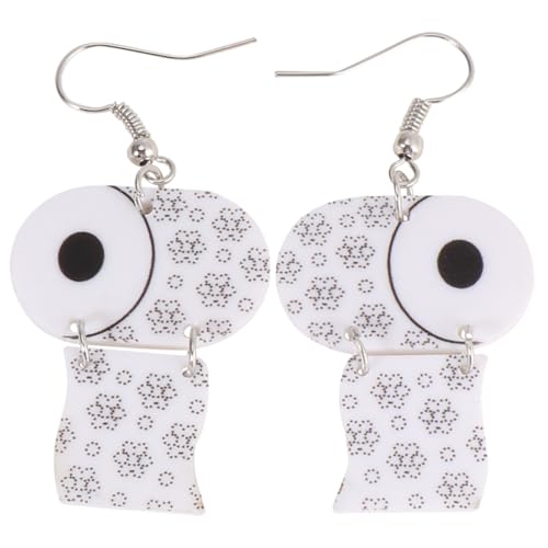 Boucles d'oreilles papier toilette acrylique le cadeau rigolo parfait pour un anniversaire
